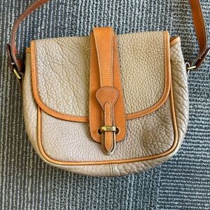 Dooney & Bourke Pebbled Tan Leather Crossbody Bag